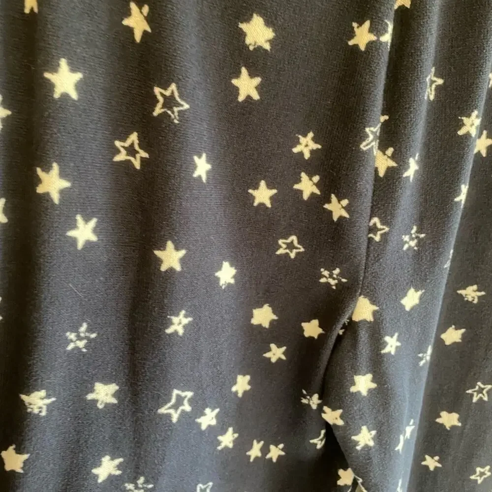 Lucky Brand Blue Gray Star Pajama Pants Large‎